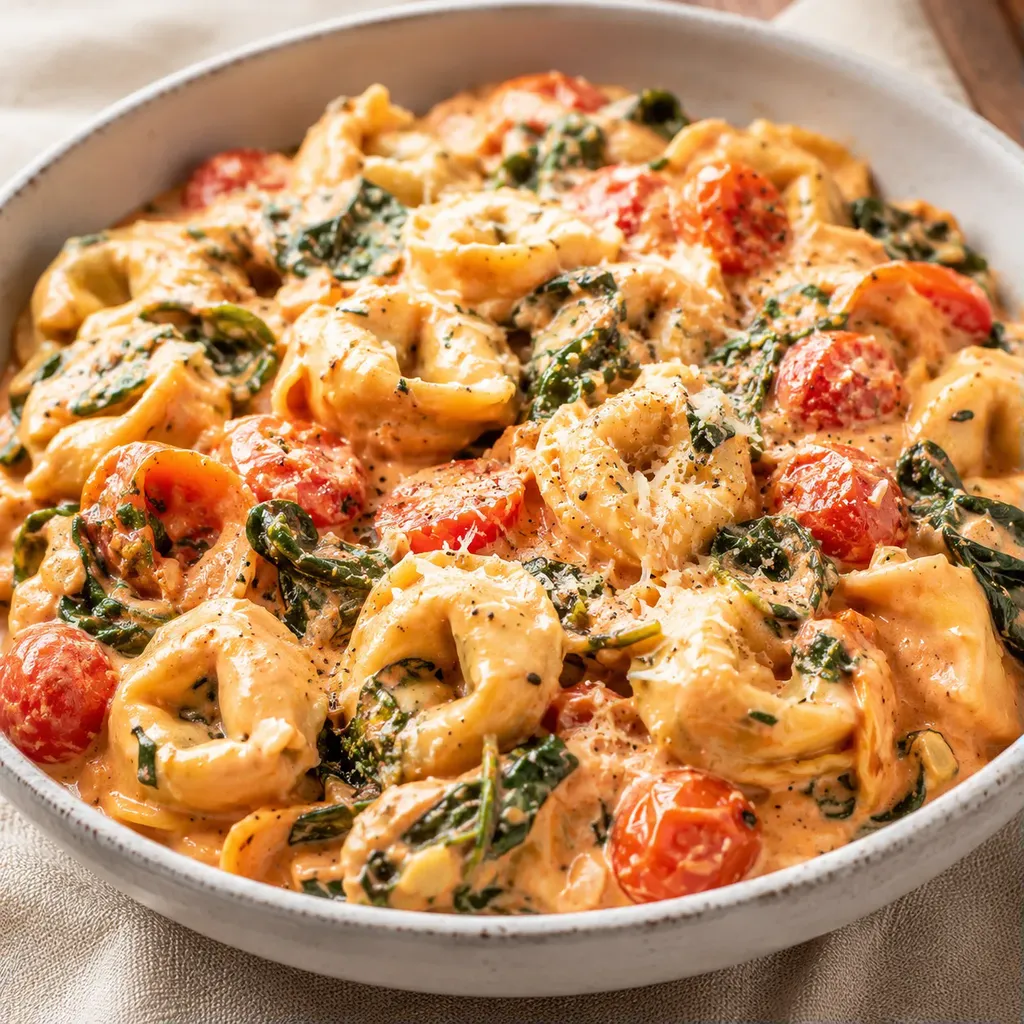Tortellini Tomatés et Crémeux