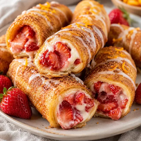 Roulés Fraises Crémeux