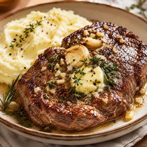 Steak beurre à l'ail