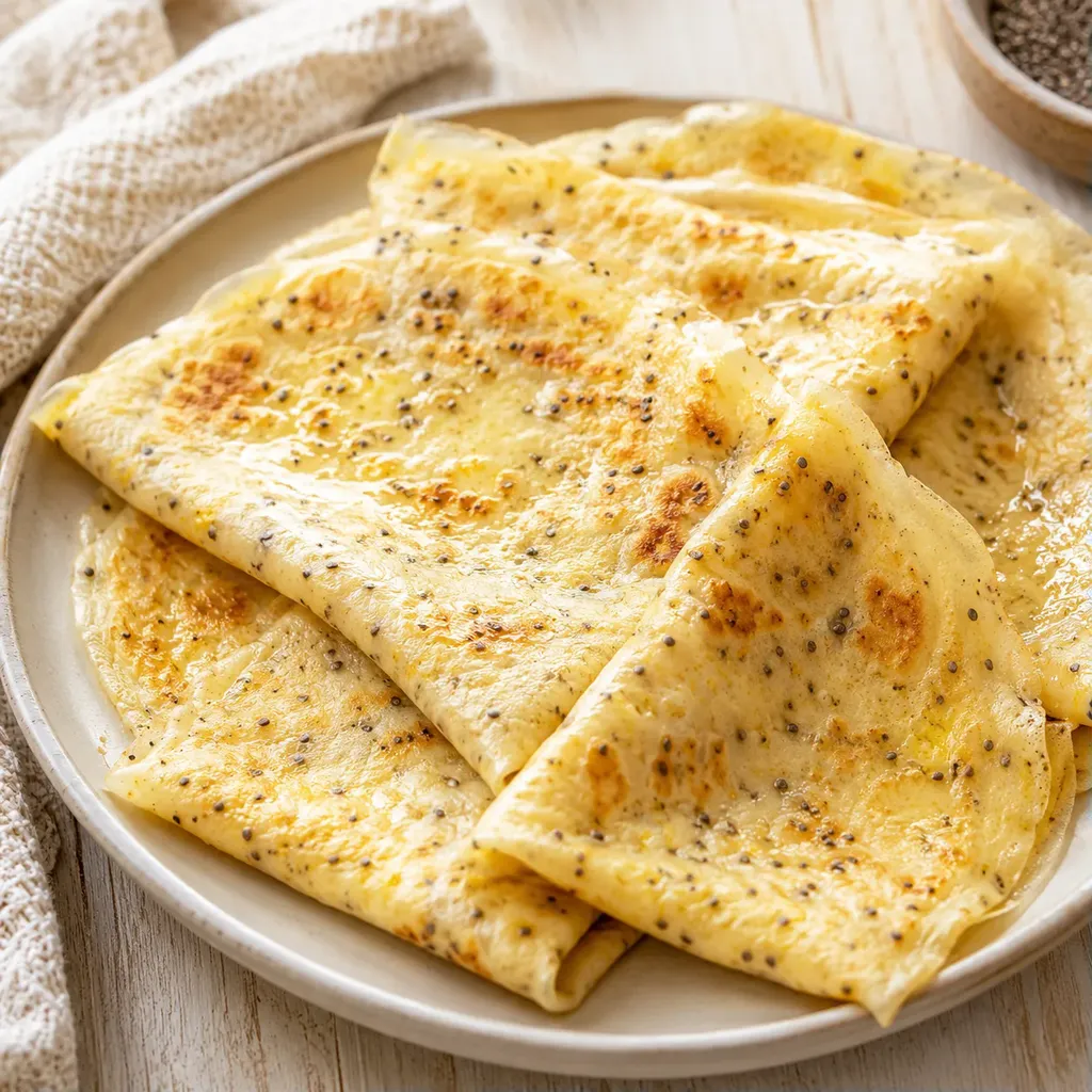 Crêpes Lait Amande Chia