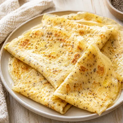 Crêpes Lait Amande Chia