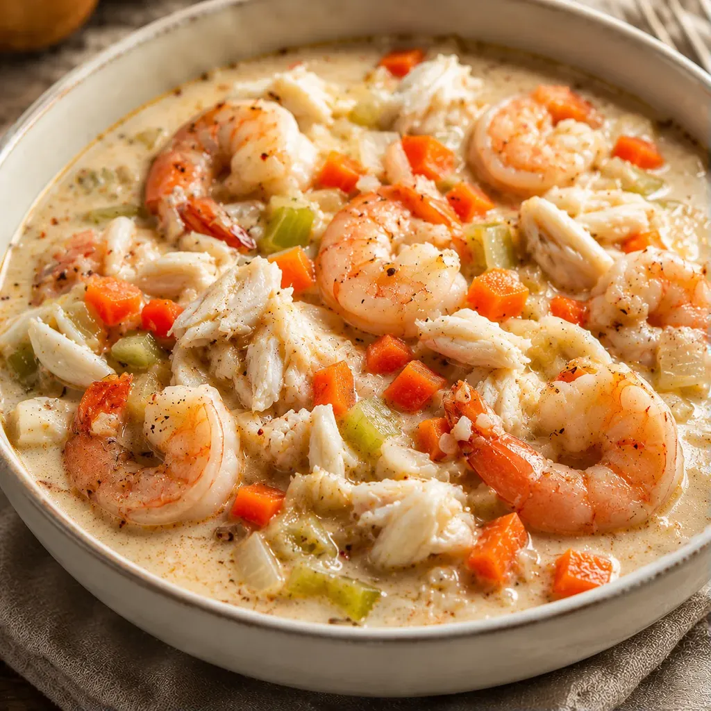 Crabe et crevettes