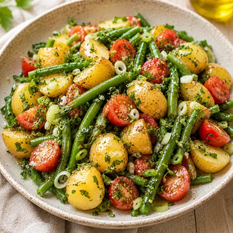 Pommes Haricots Vinaigrette