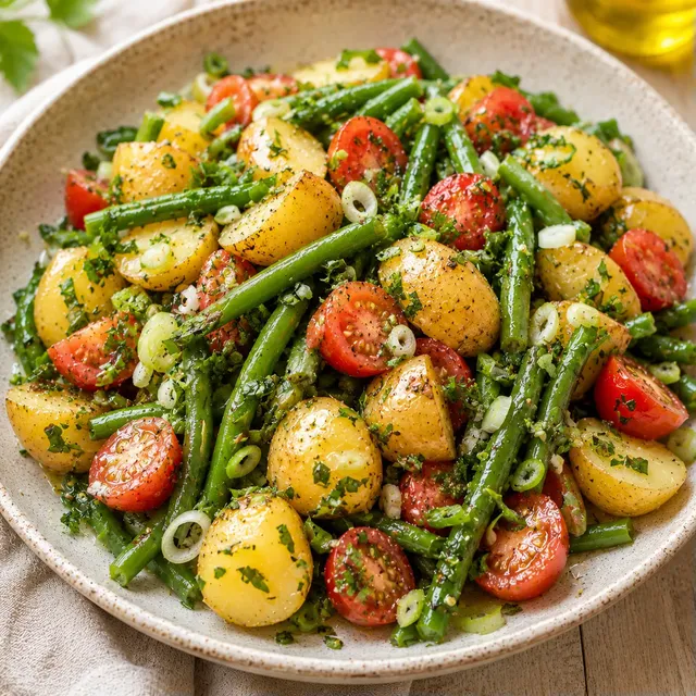 Pommes Haricots Vinaigrette