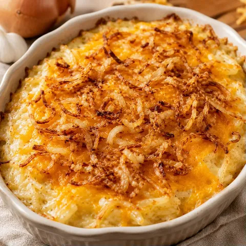 Gratin oignons croustillants