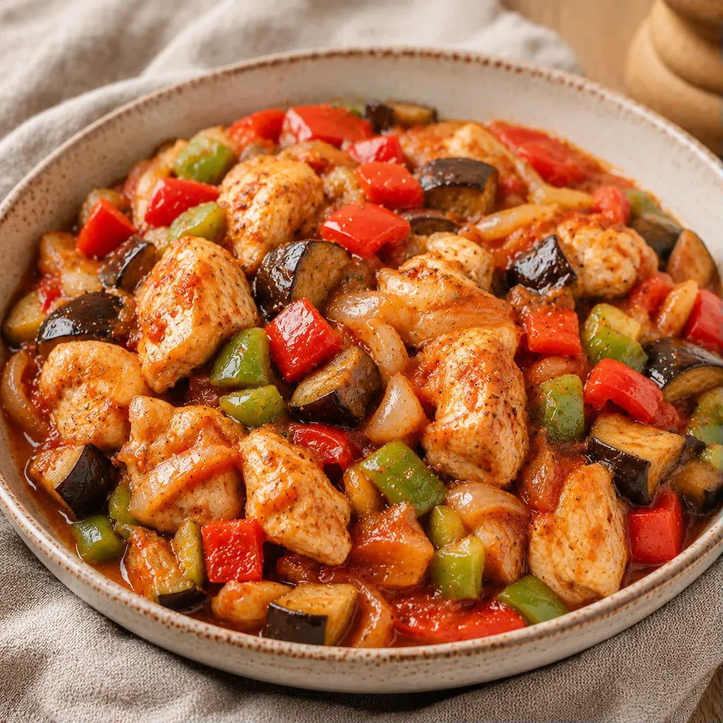 Poulet Épices Légumes