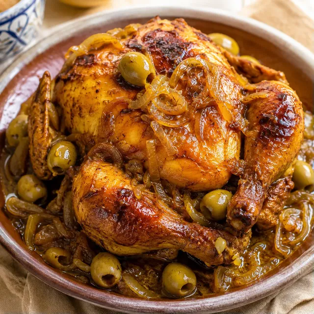 Poulet épices marocain