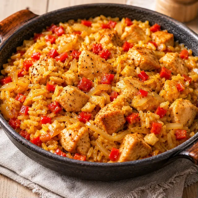 Poulet Riz Espagnole
