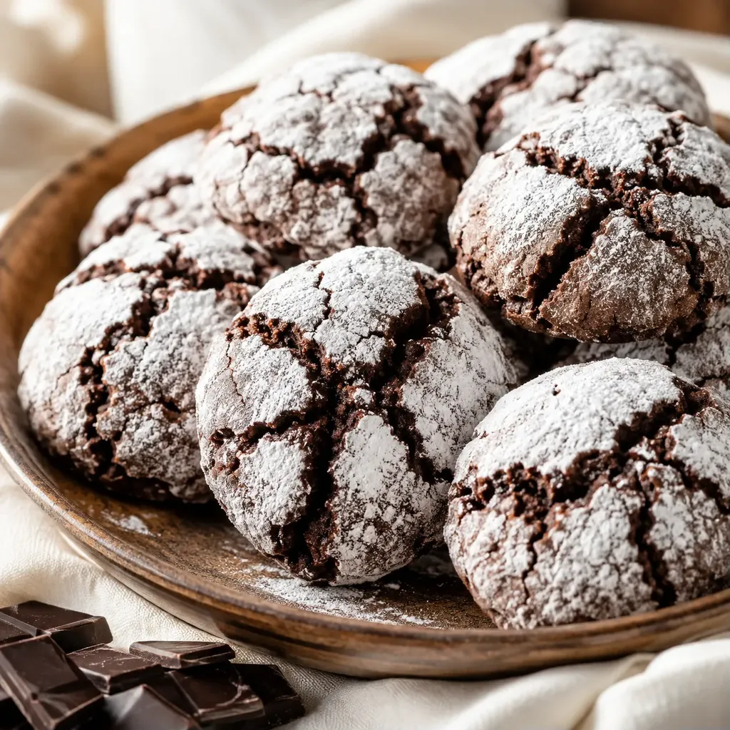 Biscuits Chocolat Craquelés