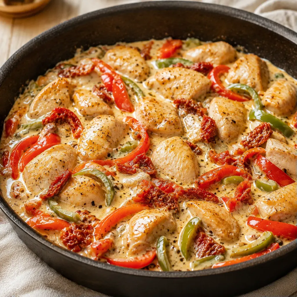 Poulet Crémeux Piments