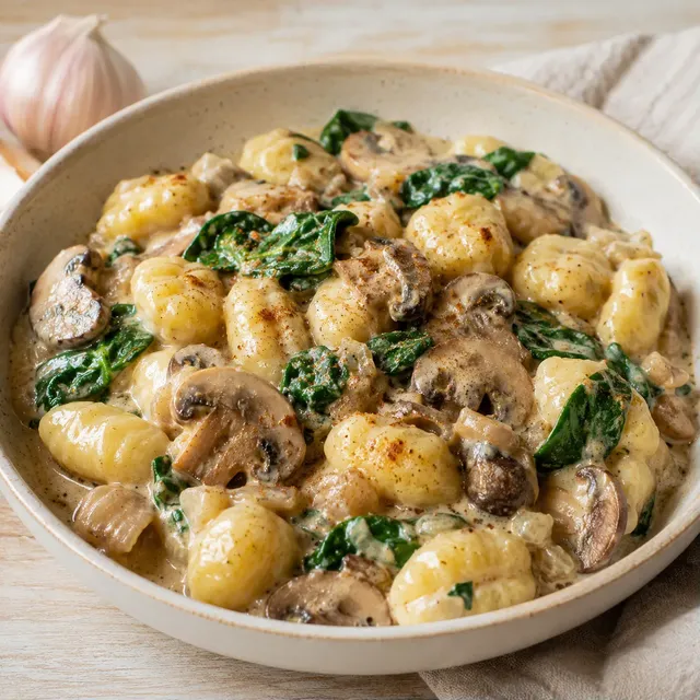 Gnocchis aux Champignons