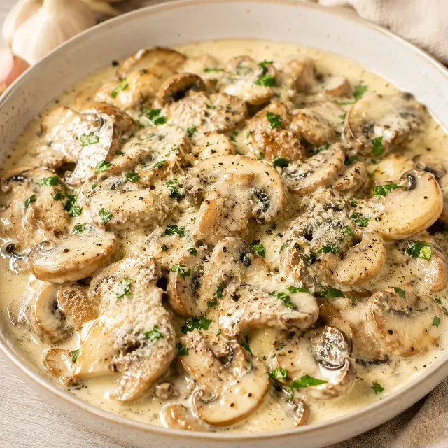 Champignons Sauce Crémeuse