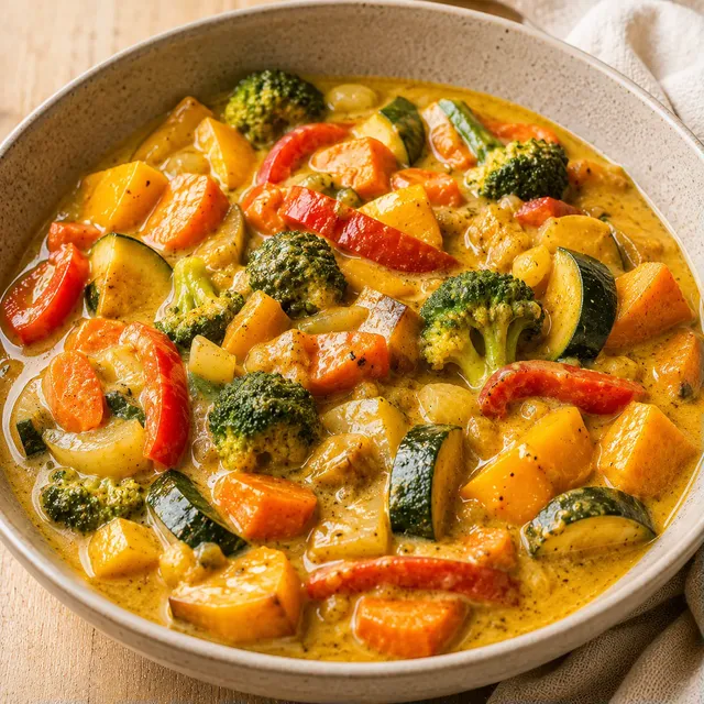 Curry aux Légumes Tendres
