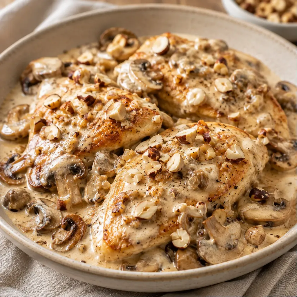 Poulet Champignons Crèmeux