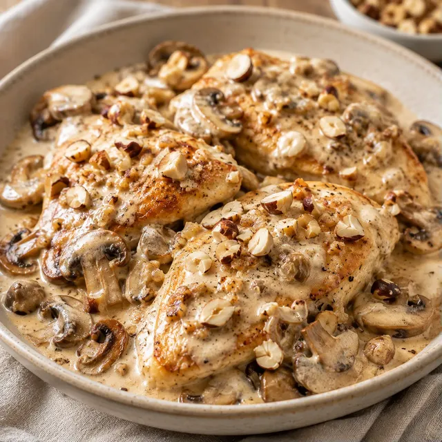 Poulet Champignons Crèmeux