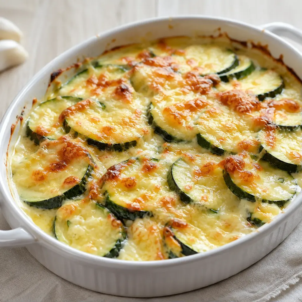 Courgettes Gratinées Fromage