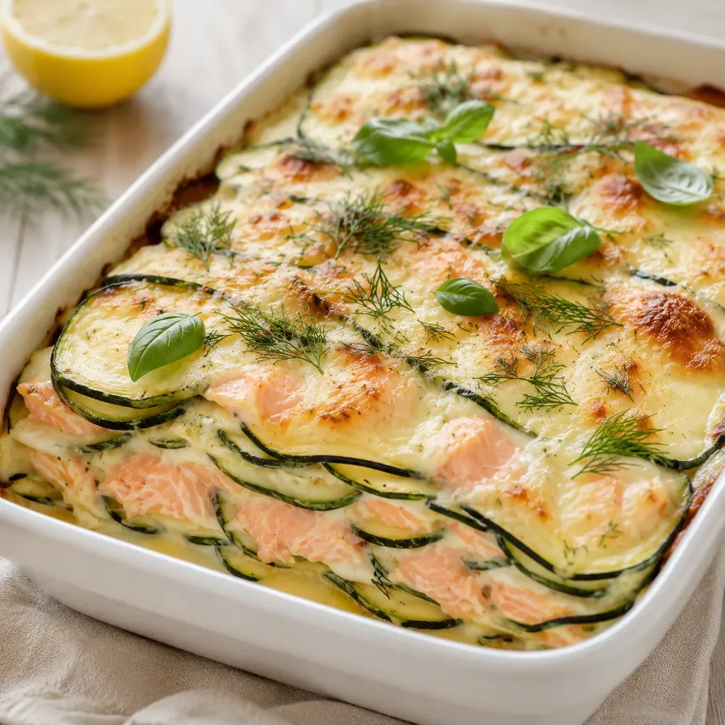 Courgettes Lasagnes Saumon
