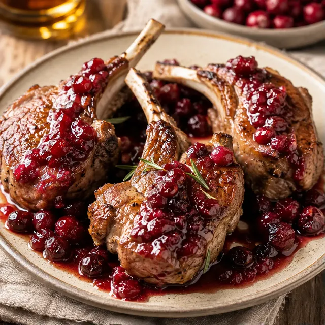 Agneau Noël Canneberges