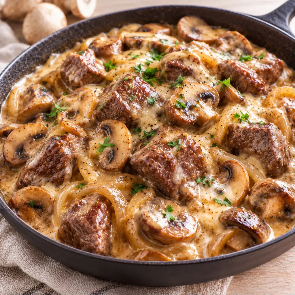 Bœuf Champignons Fromage