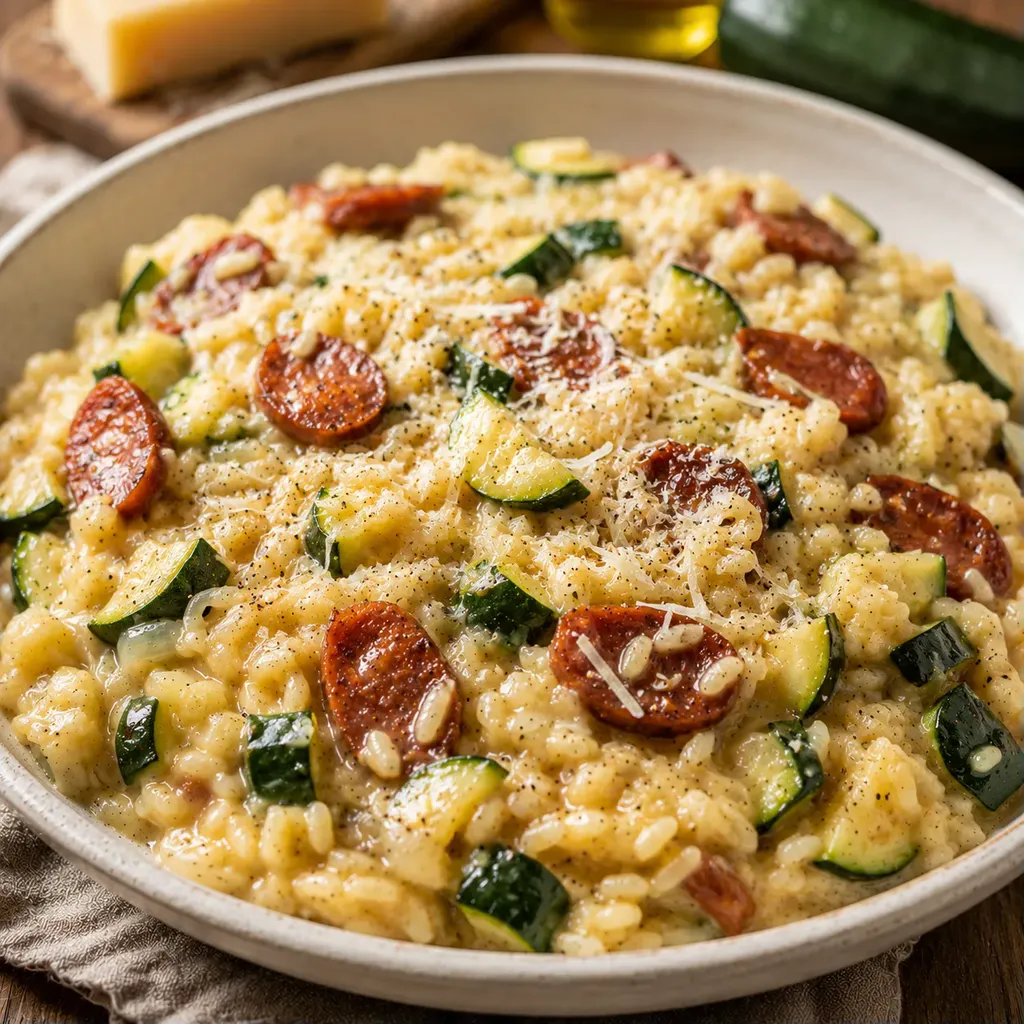 Courgettes et Chorizo
