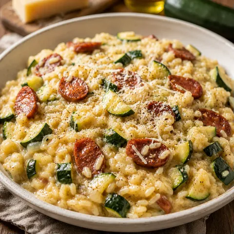 Courgettes et Chorizo