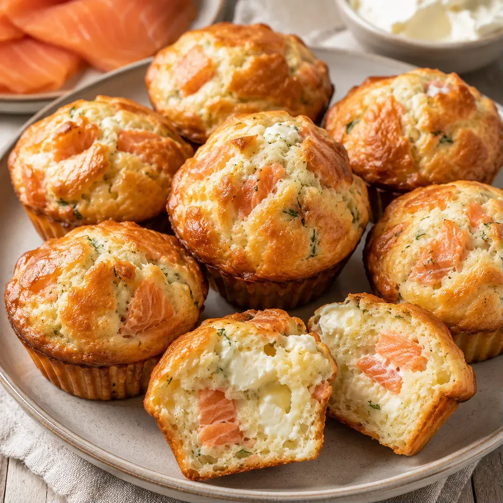 Saumon Fromage Muffins