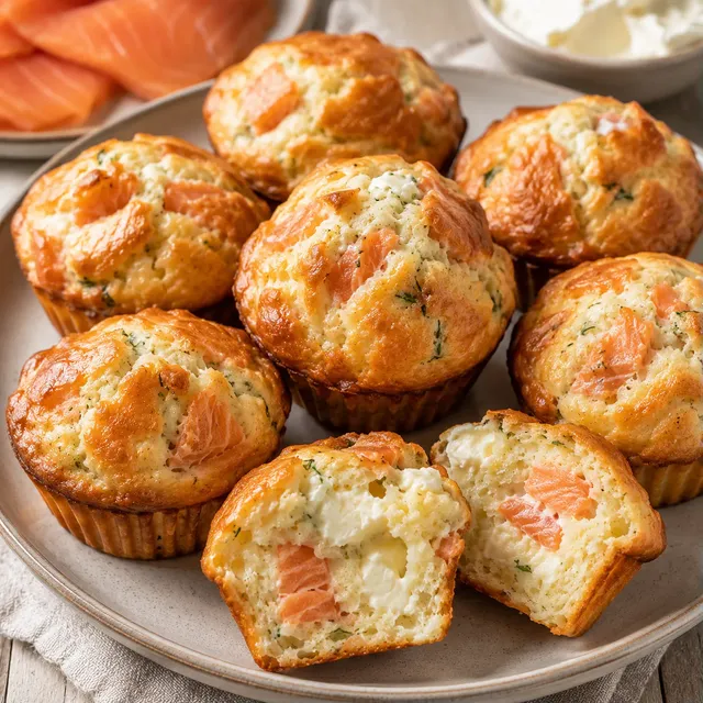Saumon Fromage Muffins
