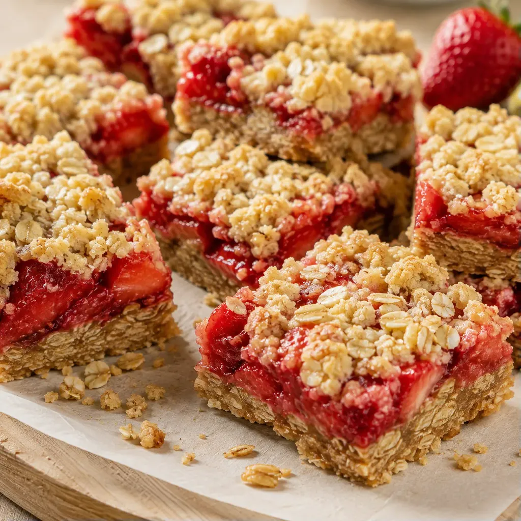 Carrés Fraises Maison