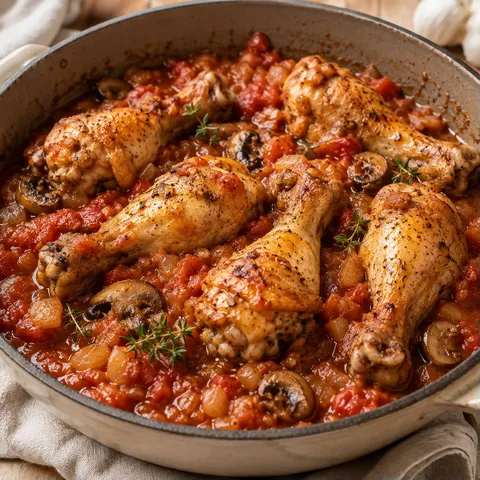 Mijoté Poulet Tomates