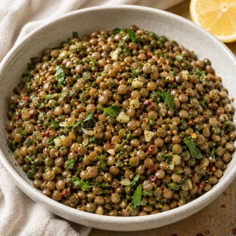 Lentilles et Herbes