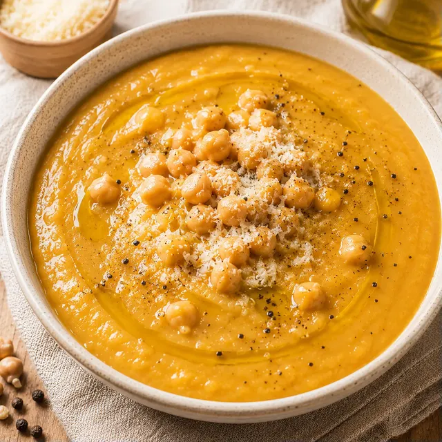 Délicieux Velouté de Légumes et Pois Chiches