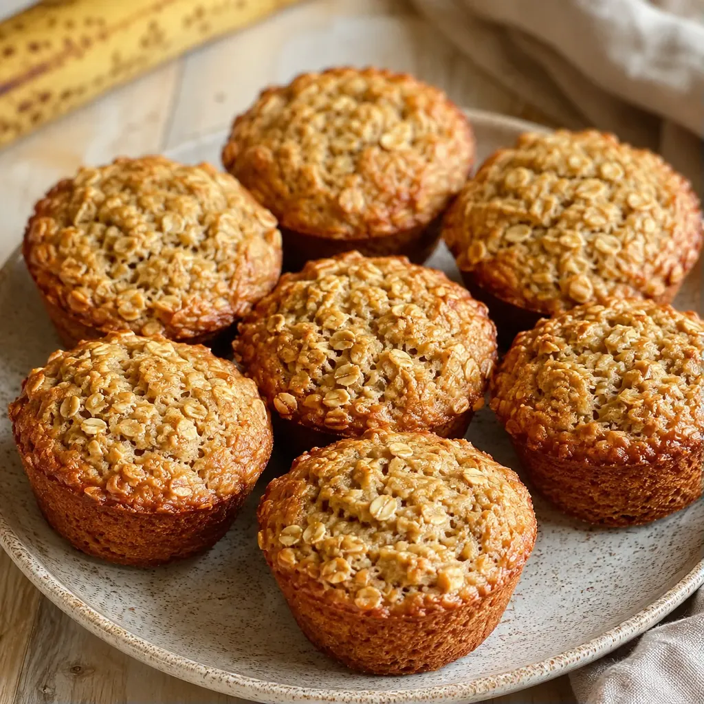 Muffins banane flocons avoine