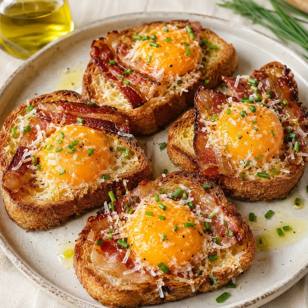 Tartine Œuf Confit Facile