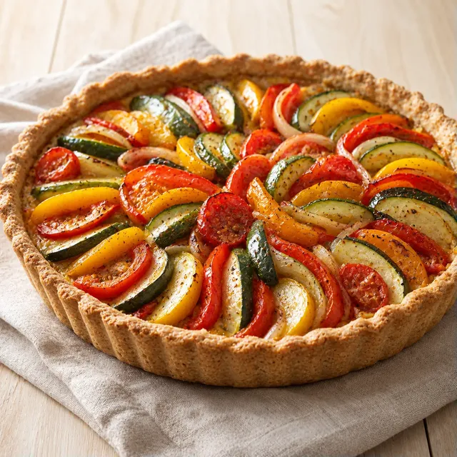 Tarte aux Légumes Colorés