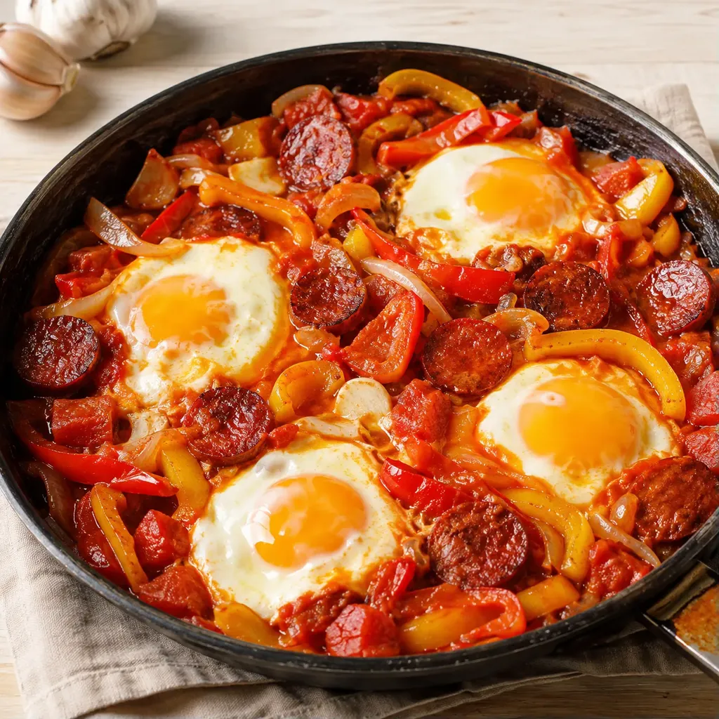 Chorizo Poivrons Œufs