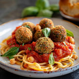 Boulettes aux pois chiches et aubergines