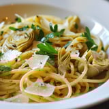 Superbe spaghettis artichauts