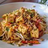 Tofu et nouilles thaï