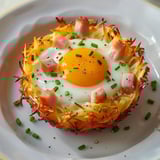 Nids œufs terre cheddar