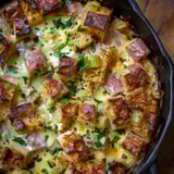 Strata gourmande poireau jambon fromage