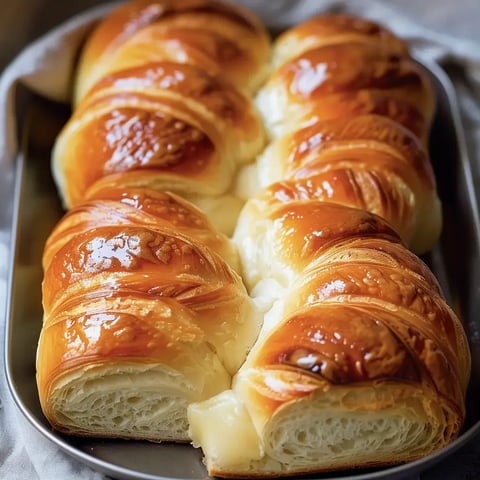 Petits pains dorés et moelleux sur un plateau pour le petit-déjeuner.