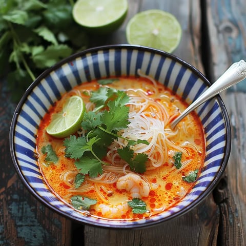 soupe thaï coco onctueuse à base de gingembre et citronnelle (recette rapide)