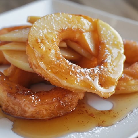 Beignets faits maison avec des pommes