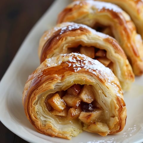 Délicieux Roulés aux Pommes en 10 Minutes