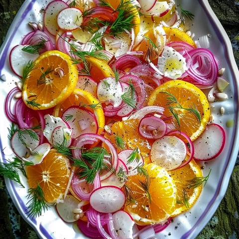 Salade sicilienne hiver fenouil oranges