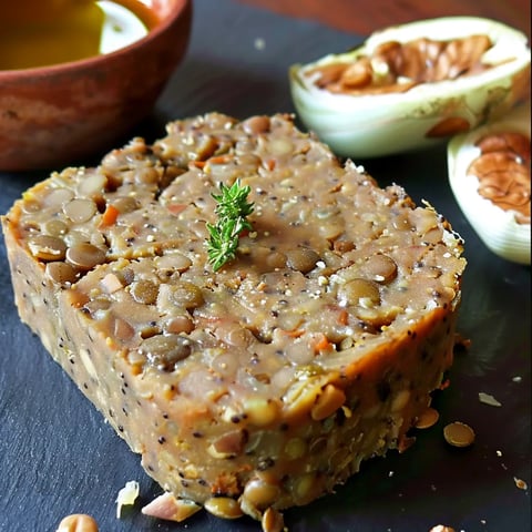 Terrine lentilles-noix