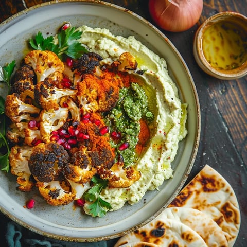 Chou-fleur Harissa & Houmous