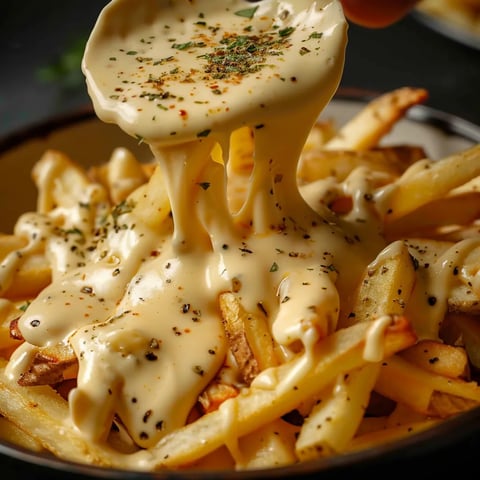 Délicieuse sauce au fromage pour frites