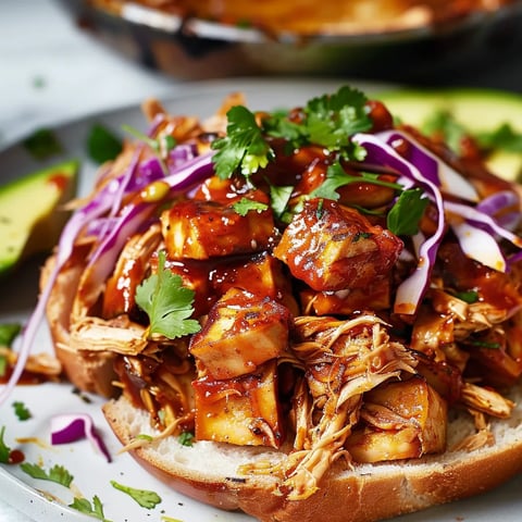 Barbecue jacquier tofu